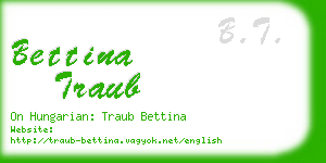 bettina traub business card